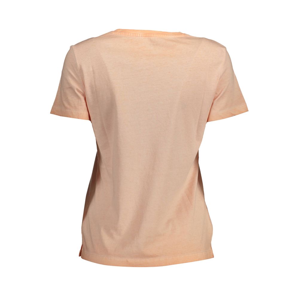 Pink Cotton Women T-Shirt