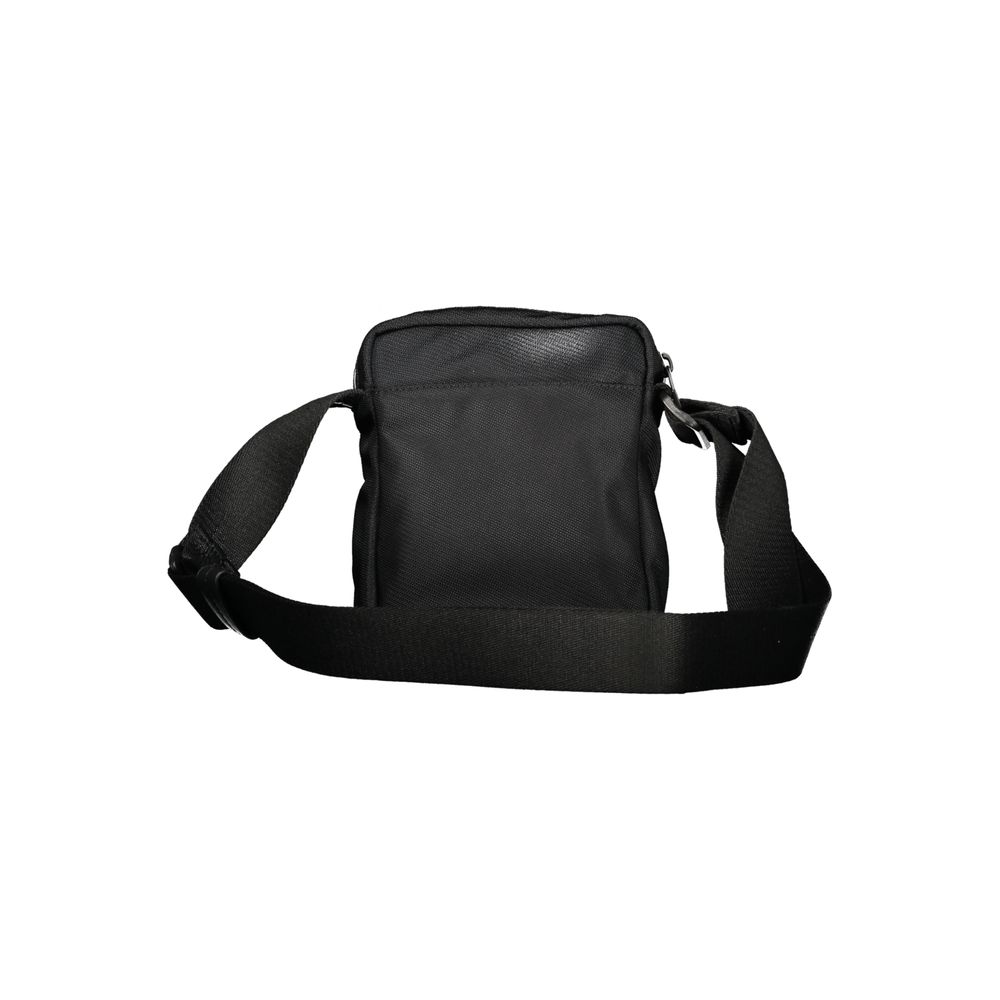 Black Polyester Men Shoulder Bag