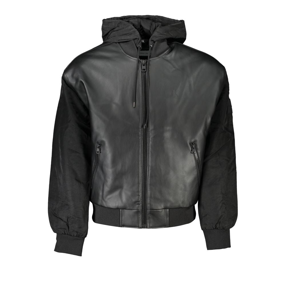 Black Polyethylene Men Jacket