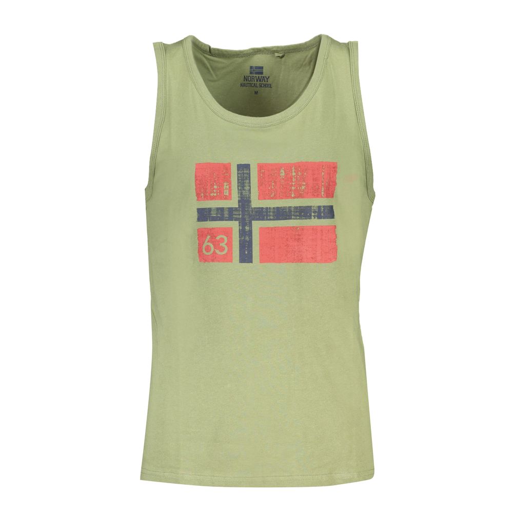 Green Cotton Men Shirt