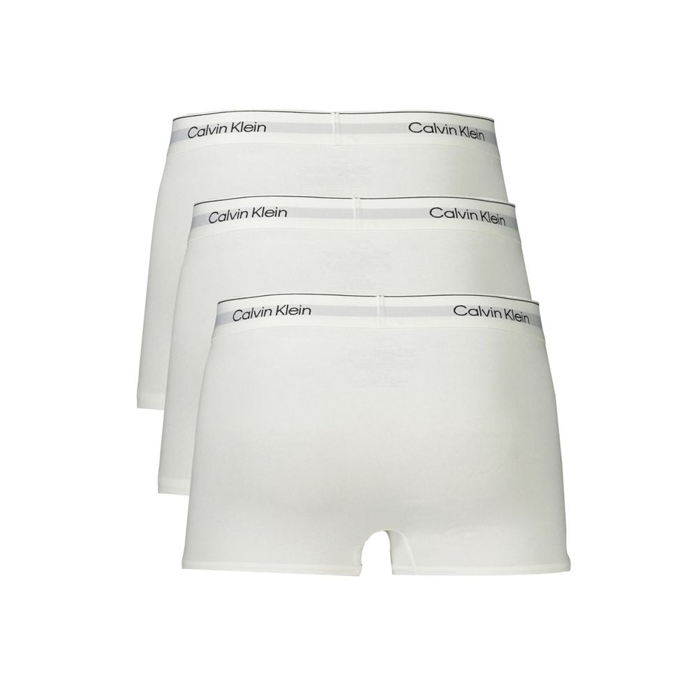 White Cotton Men Boxer