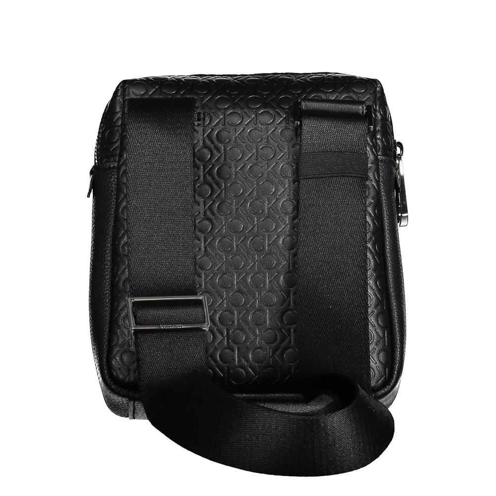 Black Polyester Shoulder Bag
