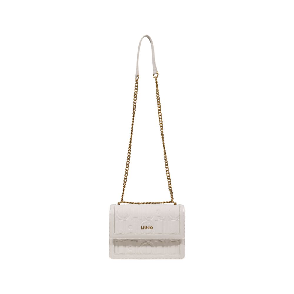 White Artificial Leather Handbag