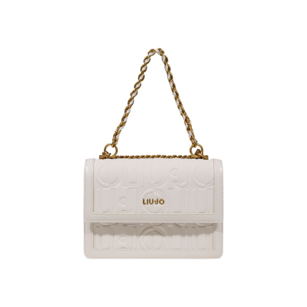 White Artificial Leather Handbag