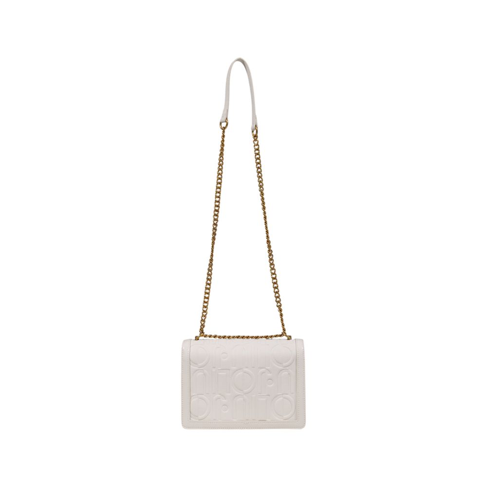 White Artificial Leather Handbag