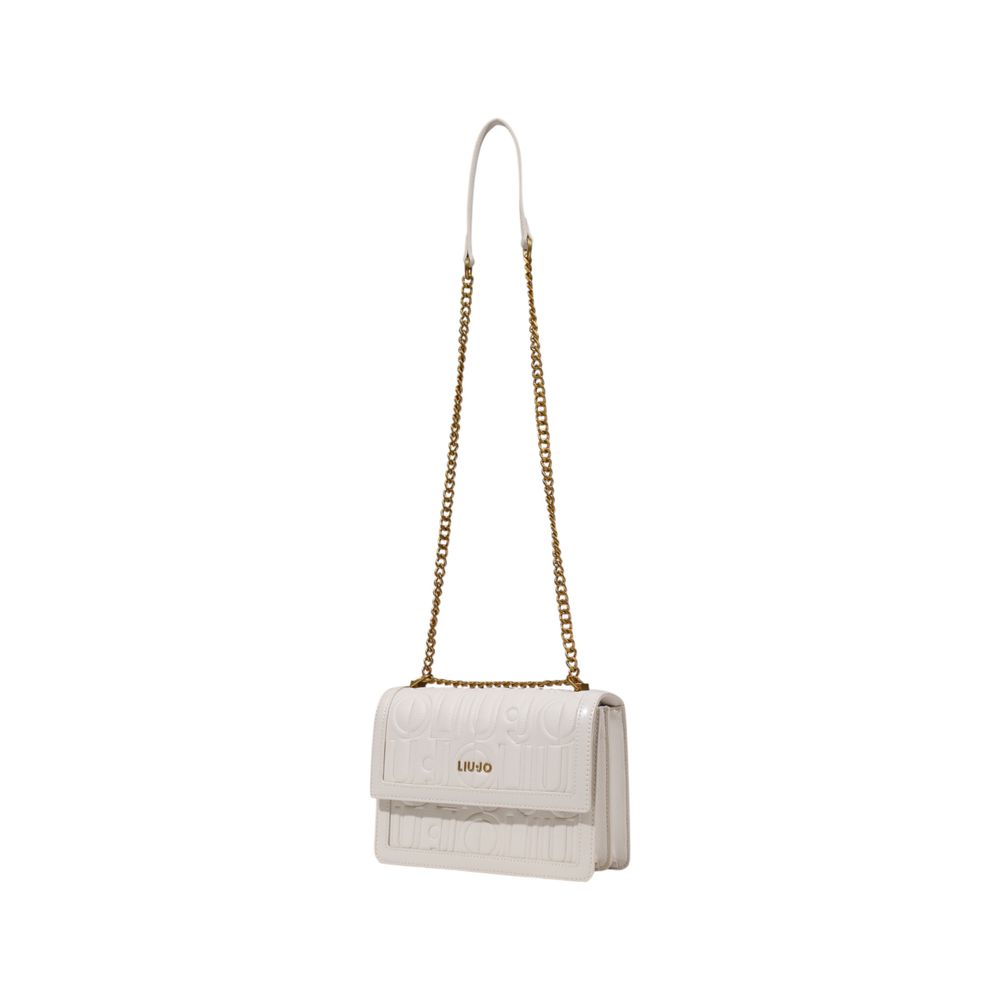 White Artificial Leather Handbag