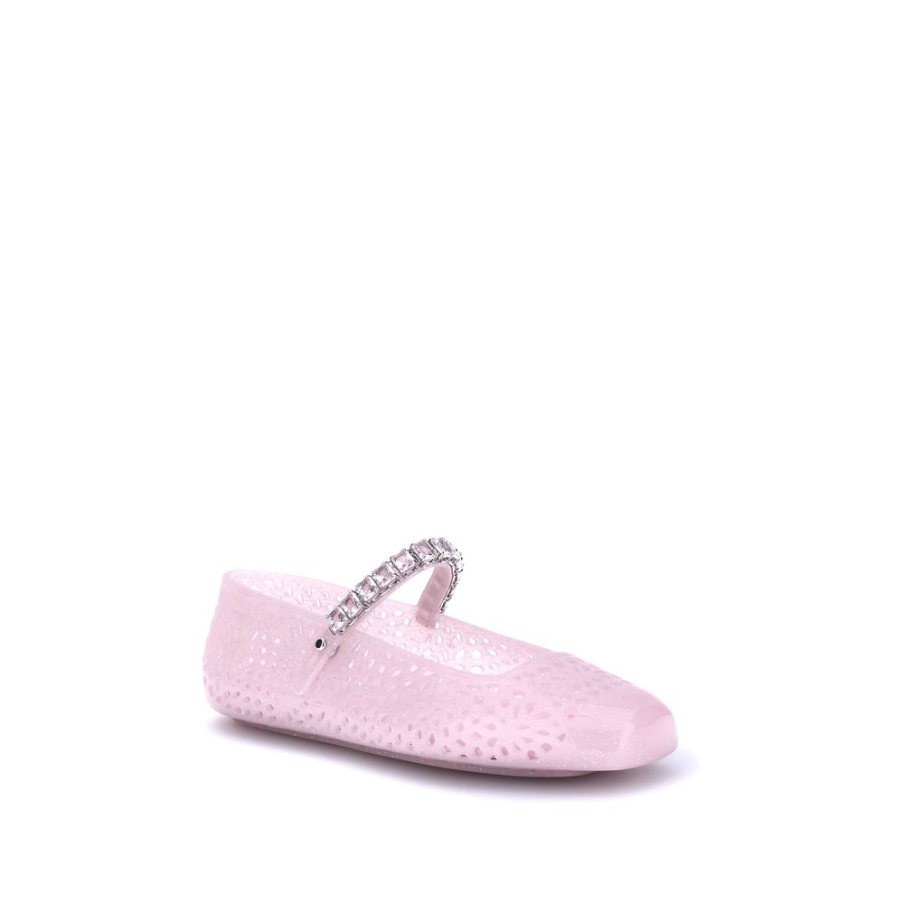 Multicolor Polyurethane Ballet Flats