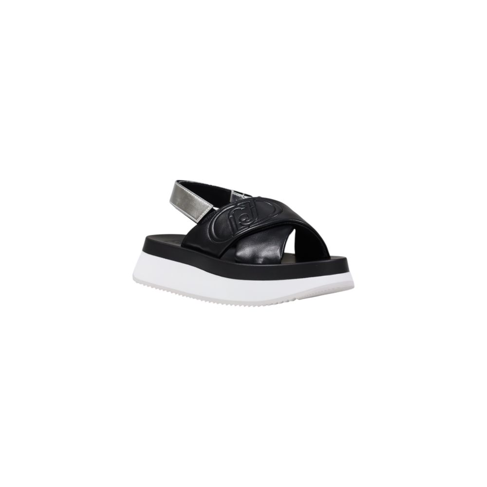 Bicolor Artificial Leather Sandal