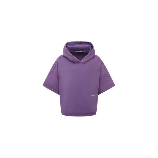 Purple Cotton Women Hoodie