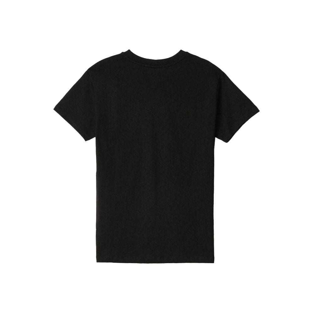 Black Cotton Women T-Shirt