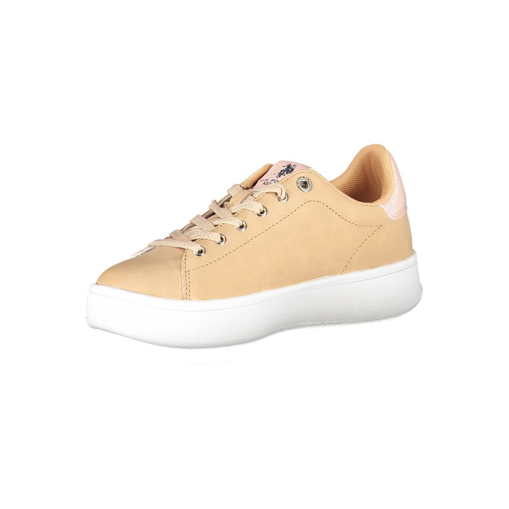 Beige Polyester Sneaker