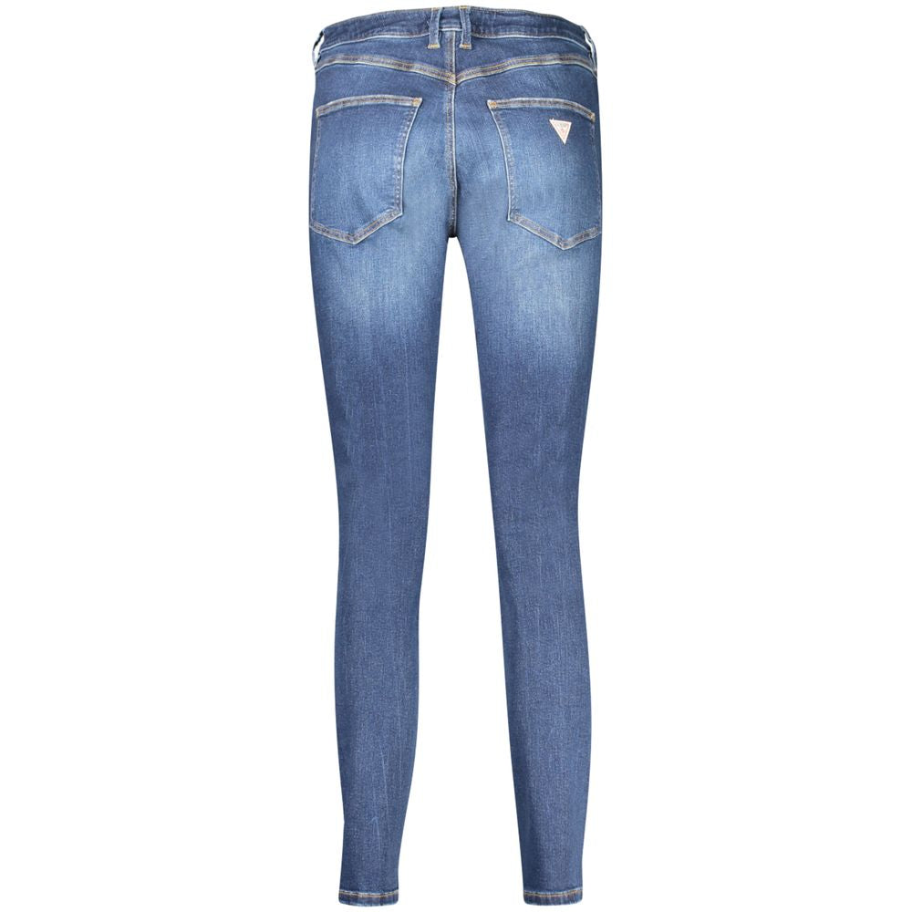 Blue Cotton Women Jeans