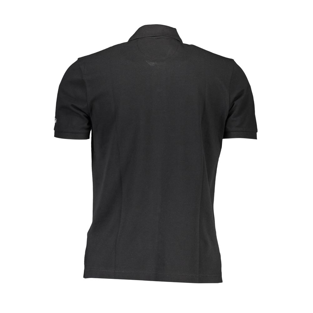 Black Cotton Polo Shirt
