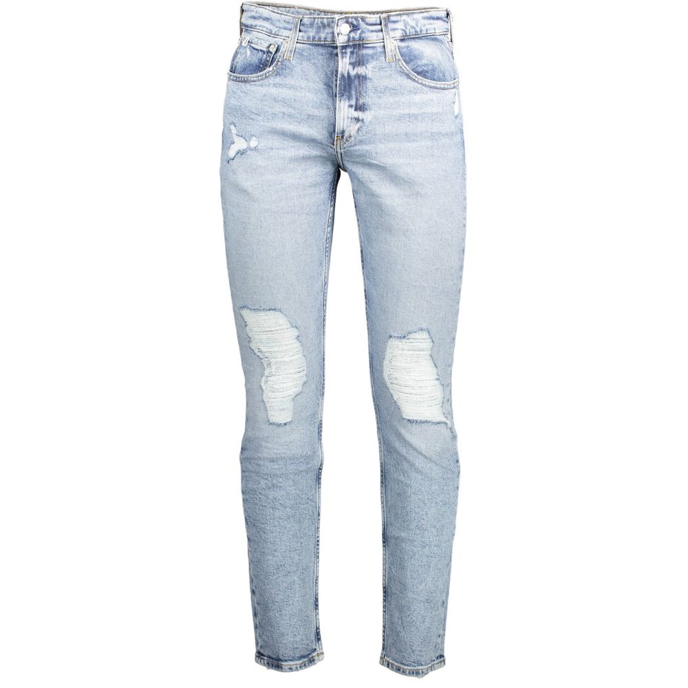 Blue Cotton Jeans & Pant