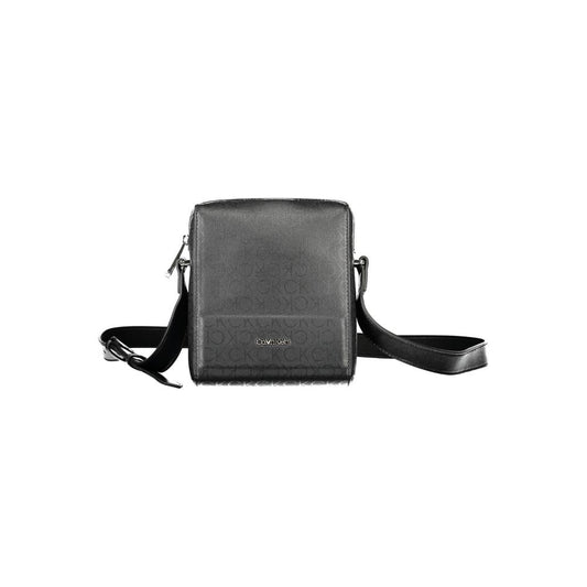 Black Polyester Shoulder Bag