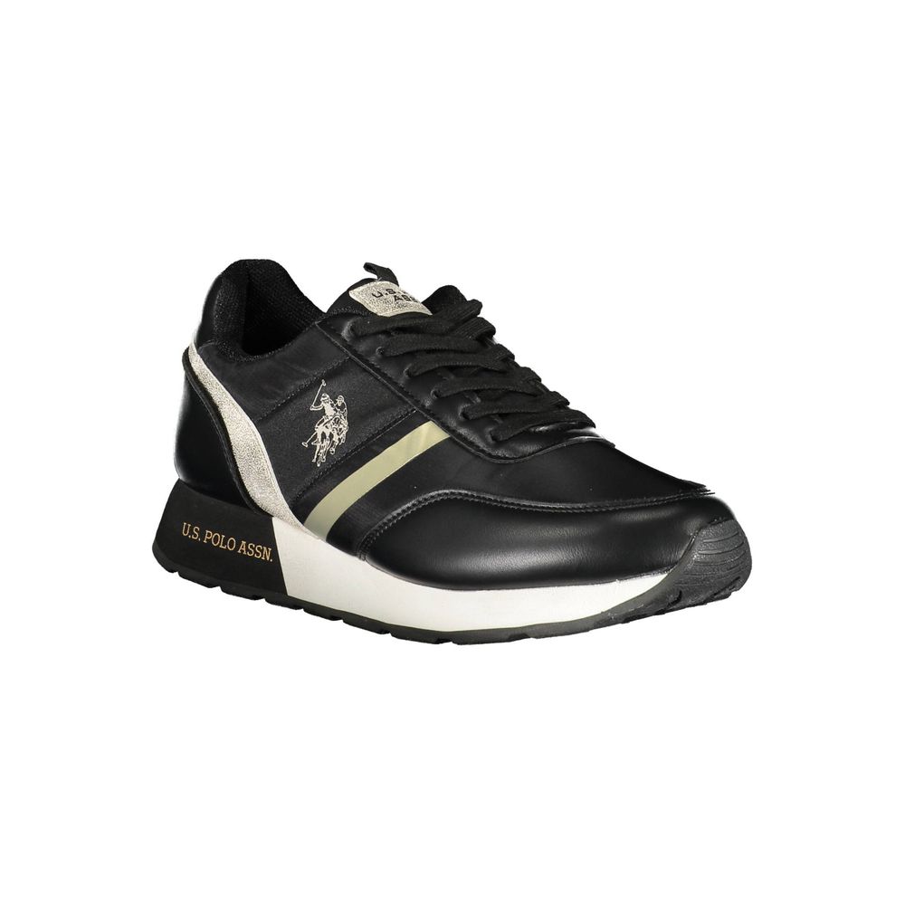 Black Polyester Sneaker