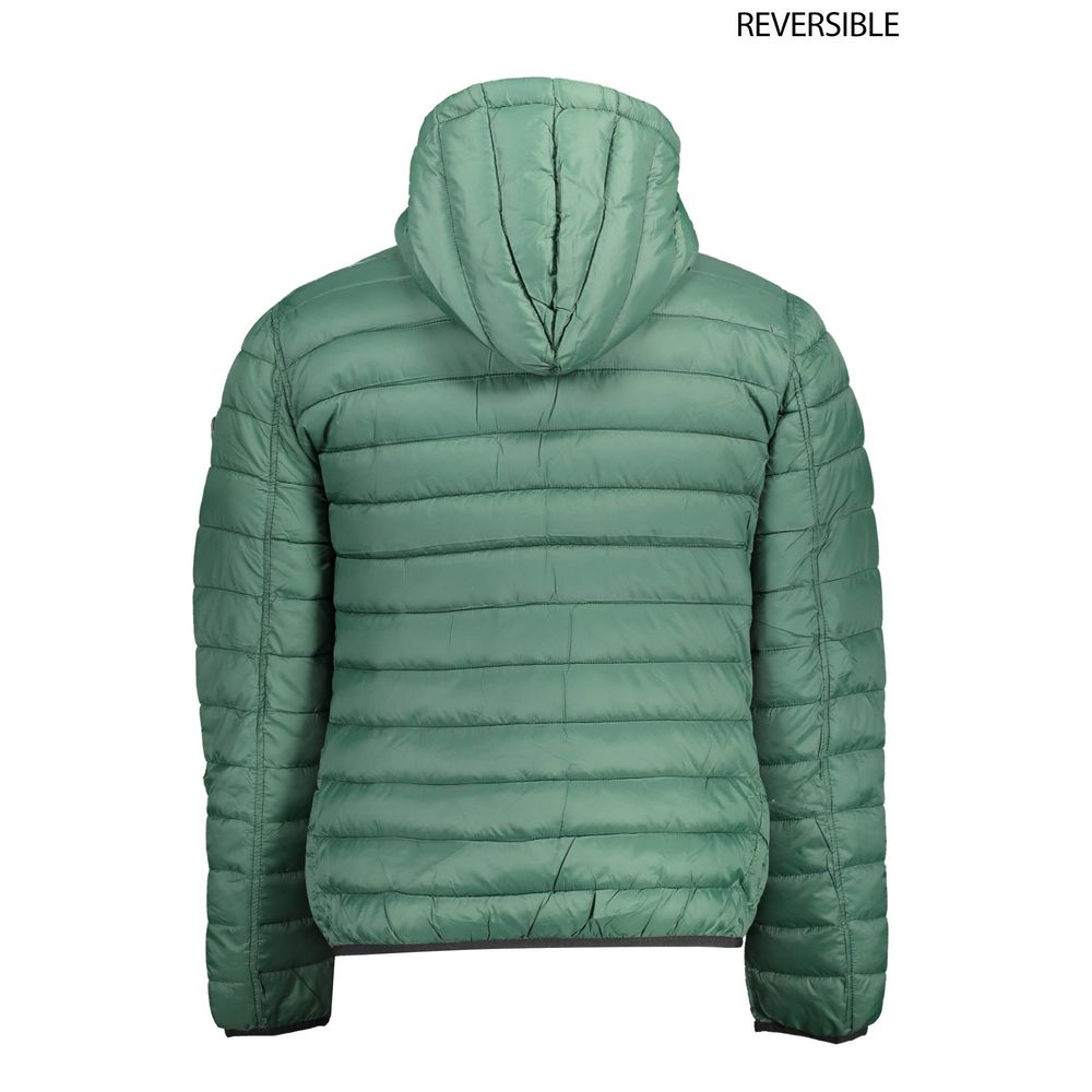 Green Nylon Men Jacket
