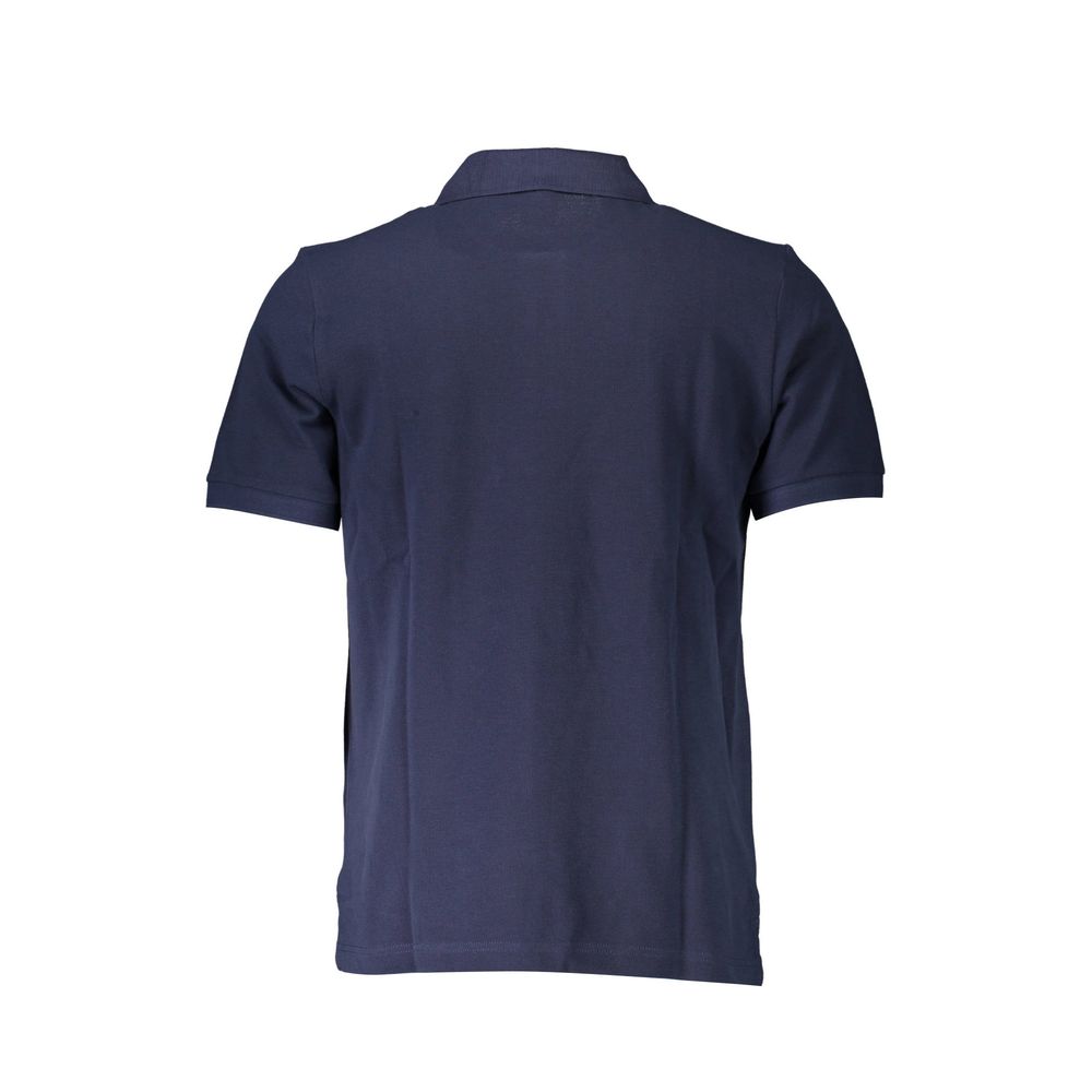 Blue Cotton Polo Shirt