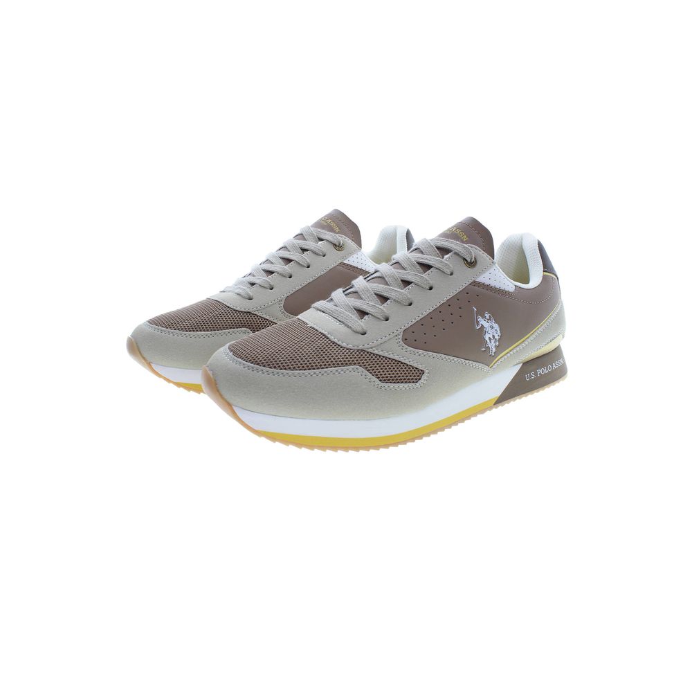 Beige Polyester Sneaker