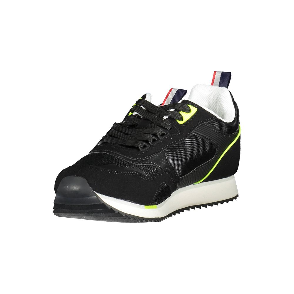 Black Polyester Sneaker