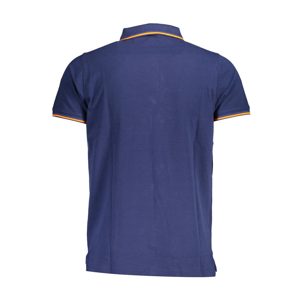 Blue Cotton Polo Shirt
