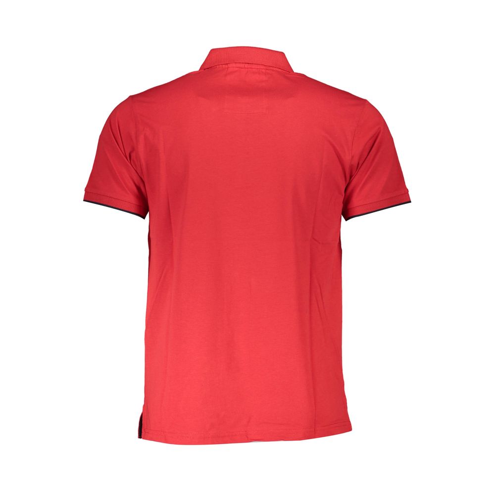 Red Cotton Polo Shirt