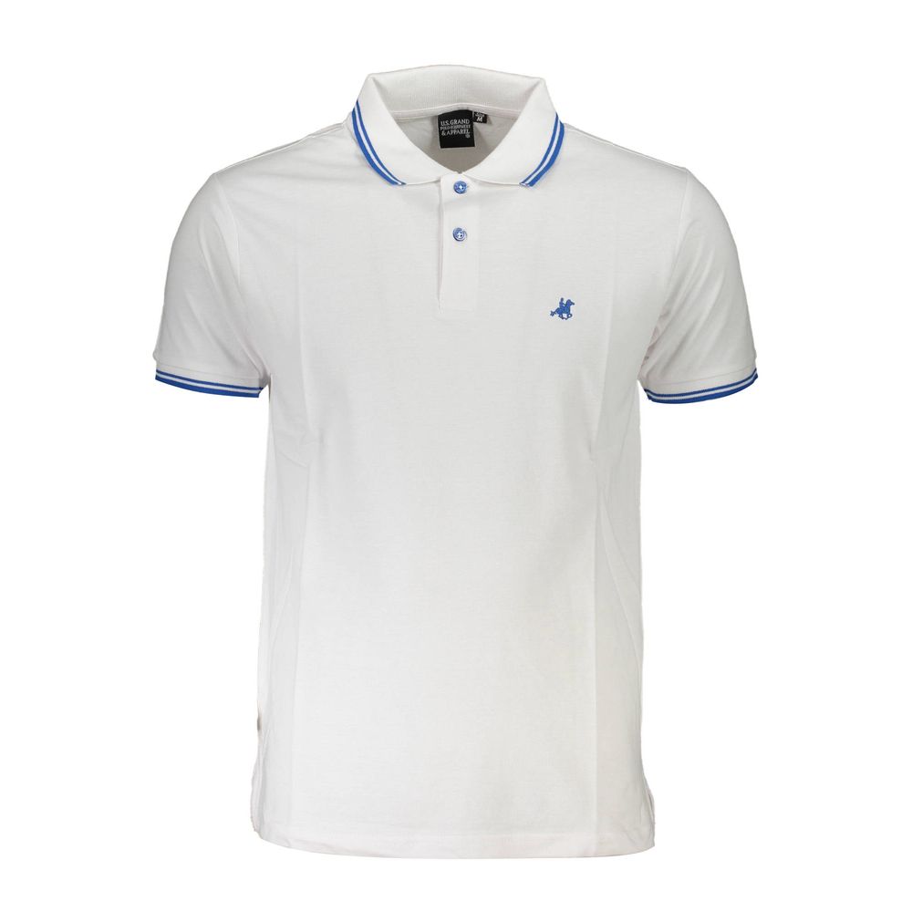 Blue Cotton Polo Shirt