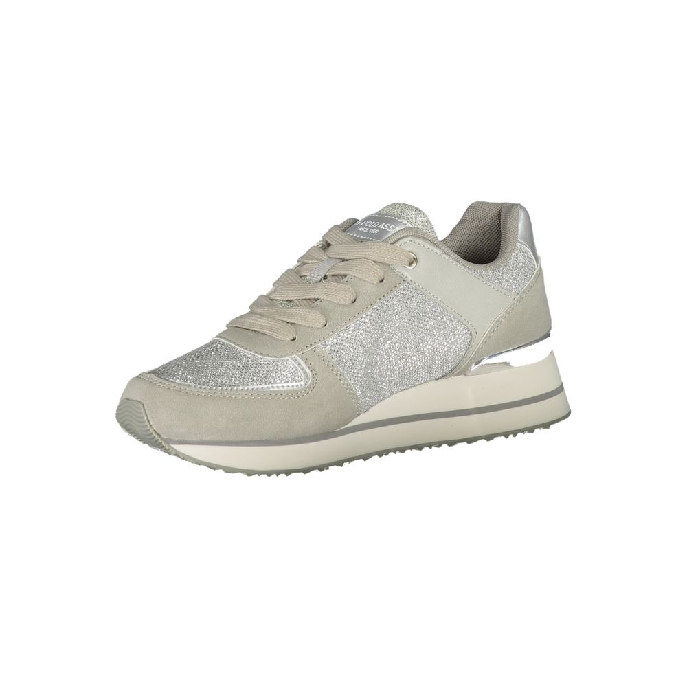 Gray Polyester Sneaker