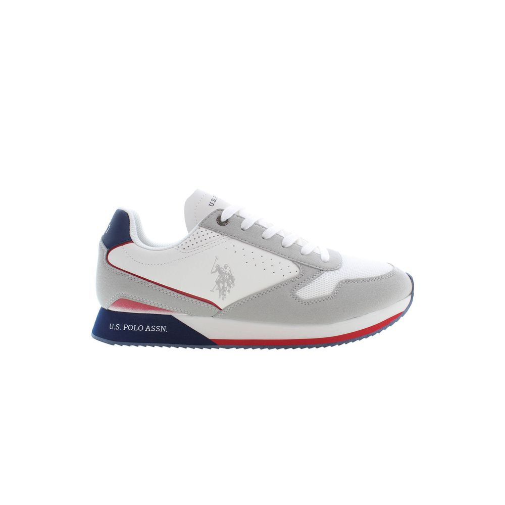 White Polyester Sneaker
