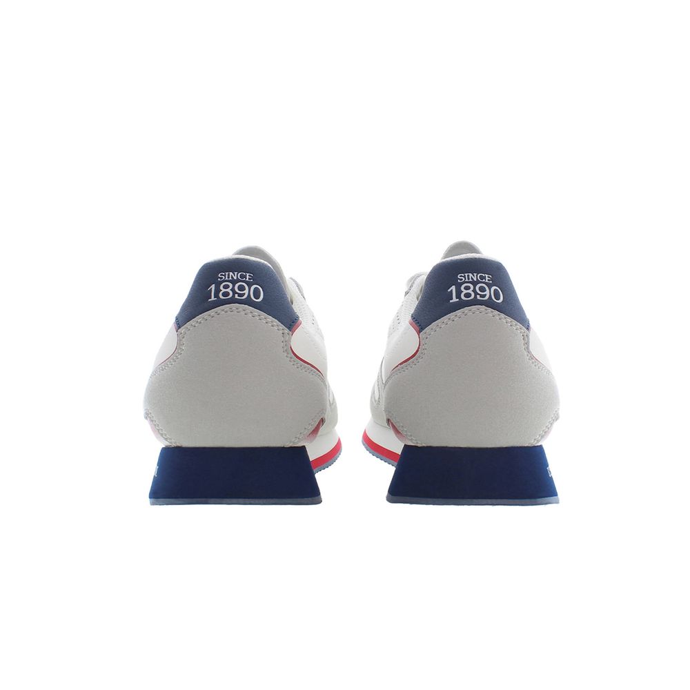 White Polyester Sneaker