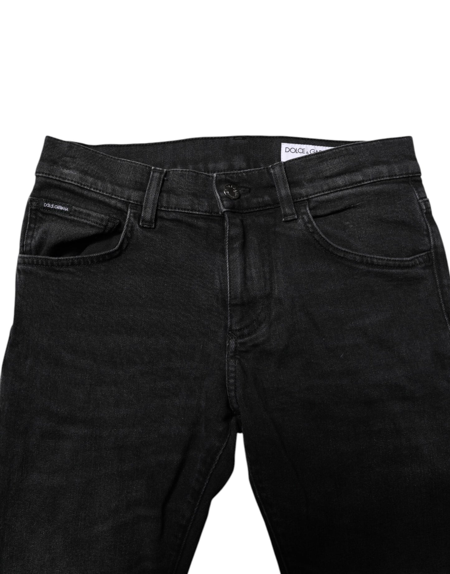 Black Cotton Skinny Men Denim Jeans
