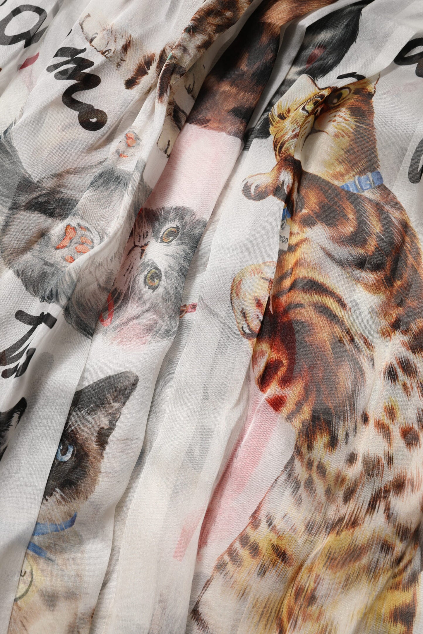 Multicolor Animal Print Silk Ascot Maxi Dress