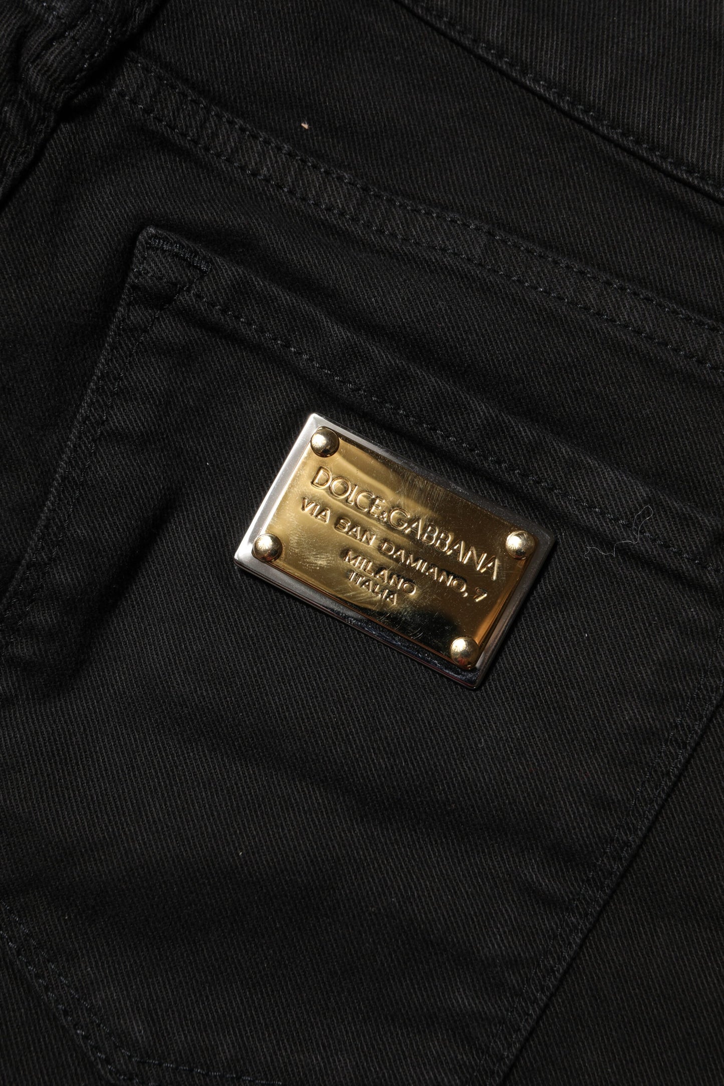 Black Cotton Skinny Denim Jeans