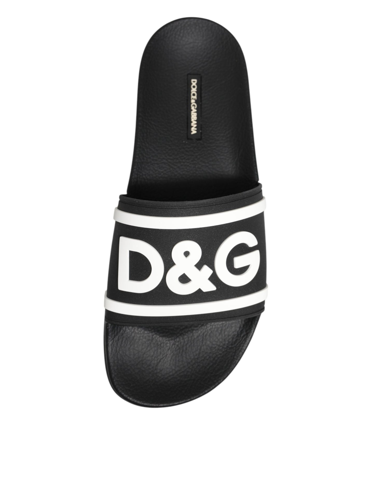Black White Sandals Rubber Men Beachwear Shoes