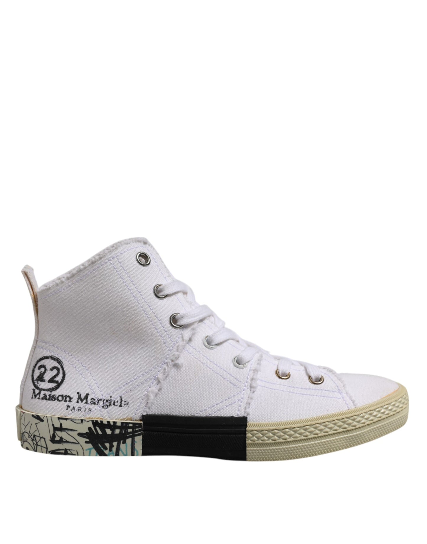 White Lace Up Mid Top Women Sneakers Shoes