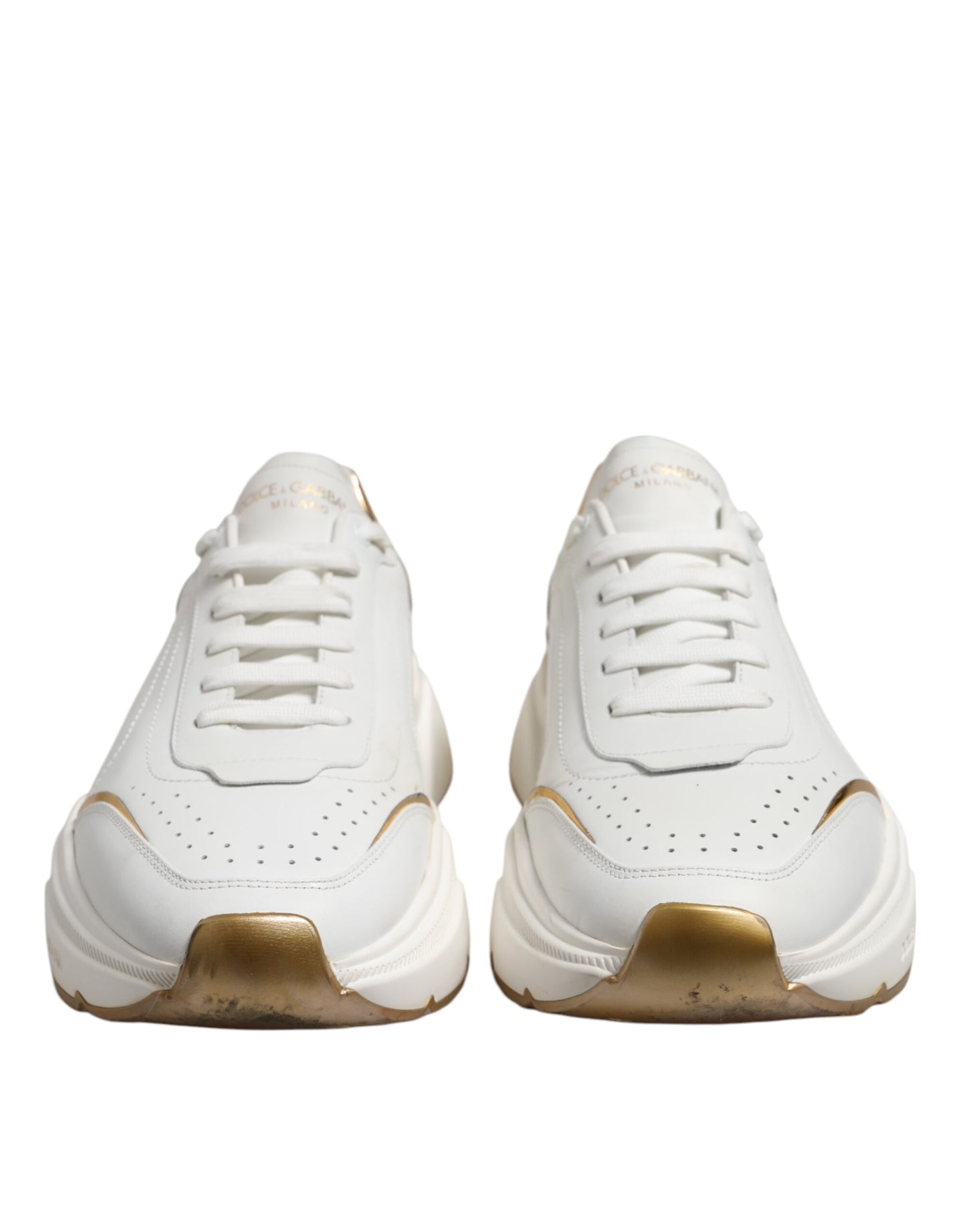 White Gold Daymaster Low Top Sneakers Shoes