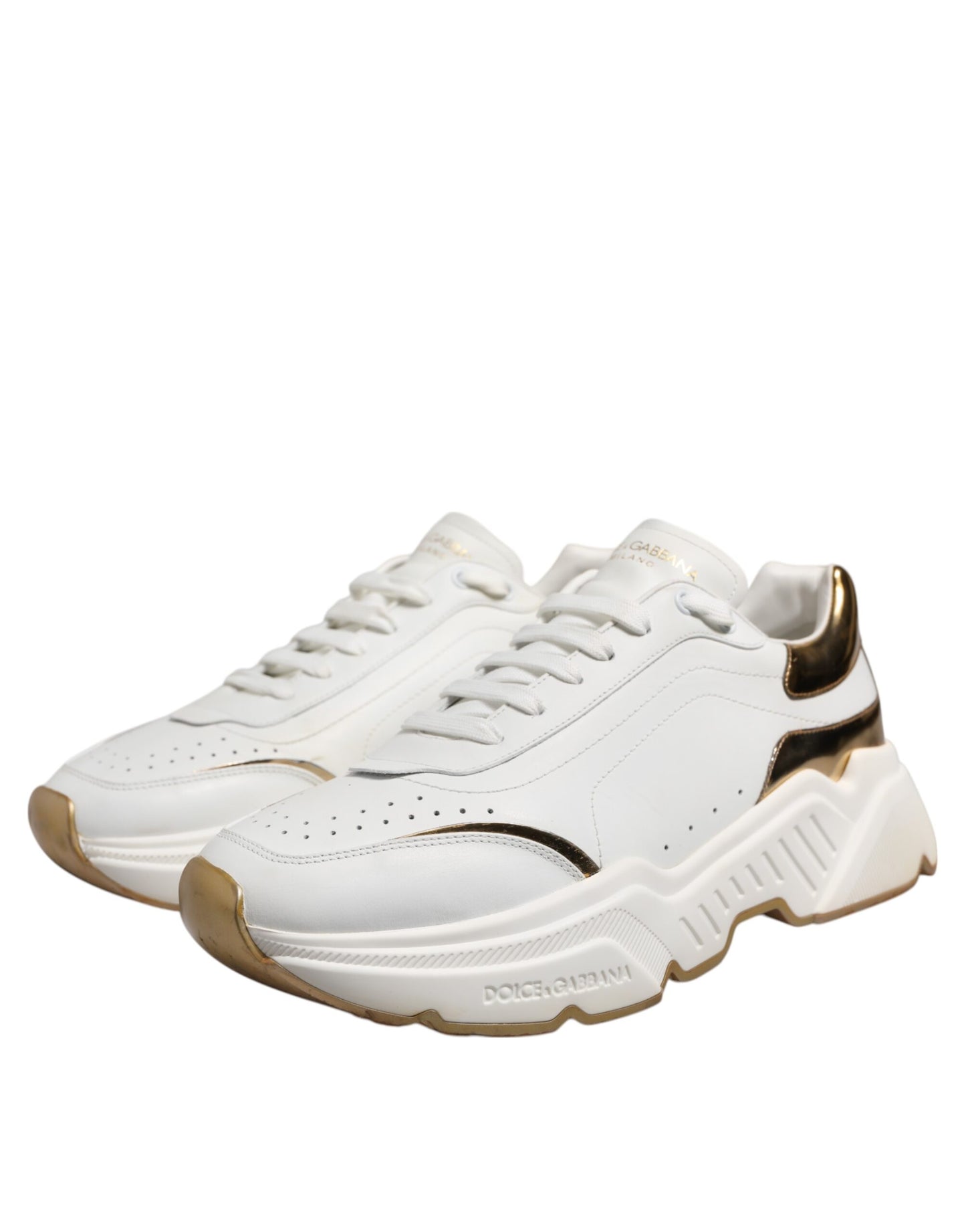 White Gold Daymaster Low Top Sneakers Shoes