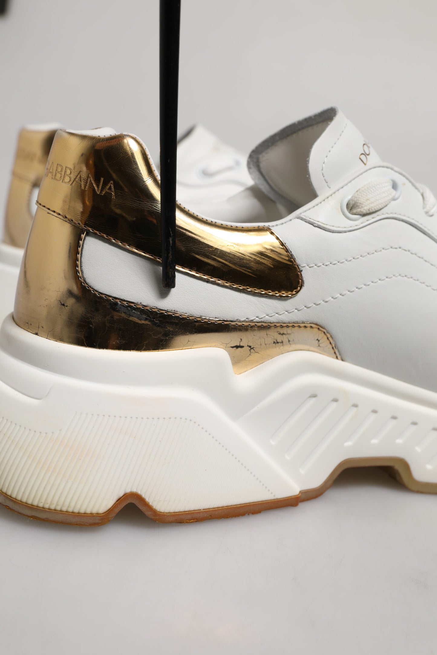 White Gold Daymaster Low Top Sneakers Shoes