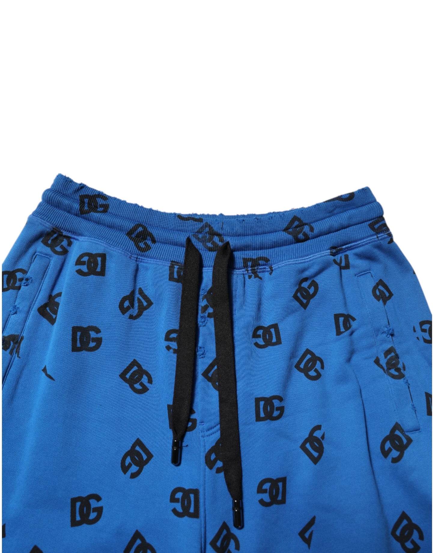 Blue Logo Print Jogger Men Sweatpants Pants