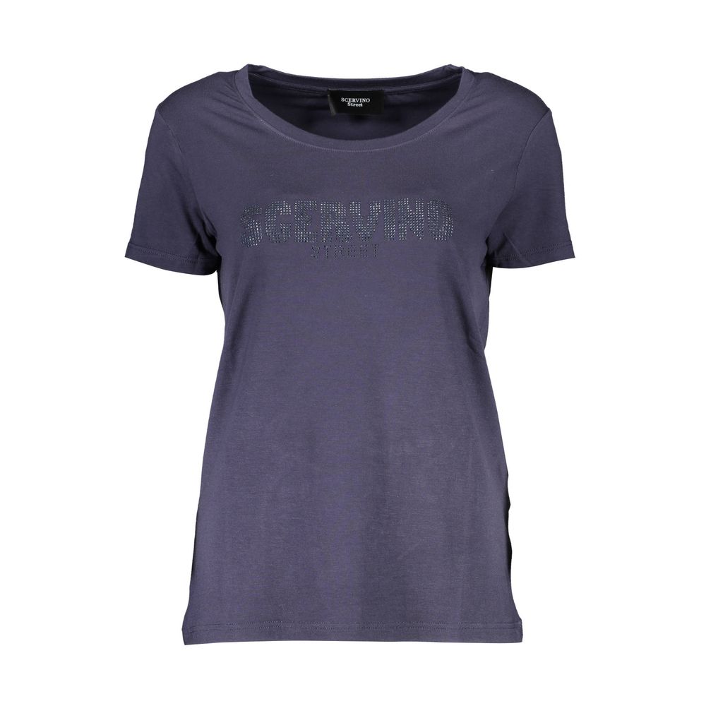 Blue Elastane Tops & T-Shirt