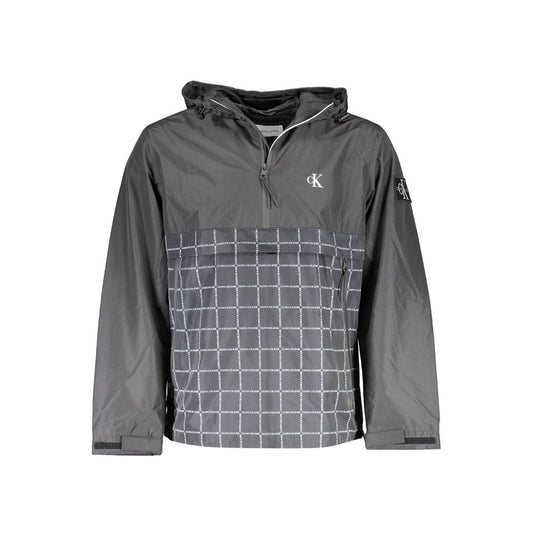 Black Polyester Men's Jacket