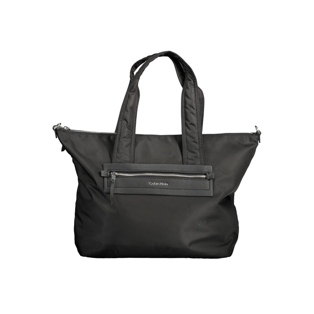 Black Polyester Handbag