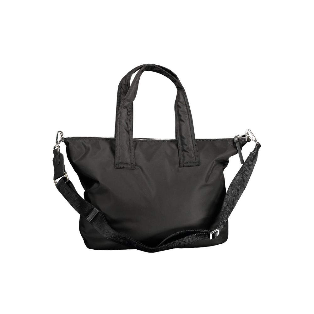 Black Polyester Handbag