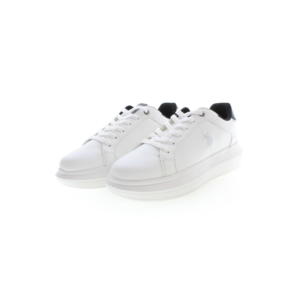 White Polyester Sneaker
