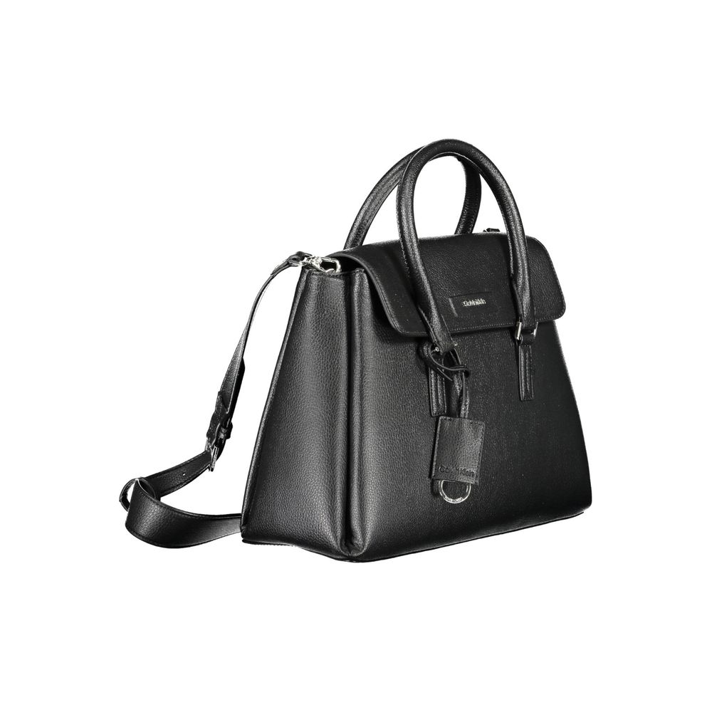 Black Polyester Handbag