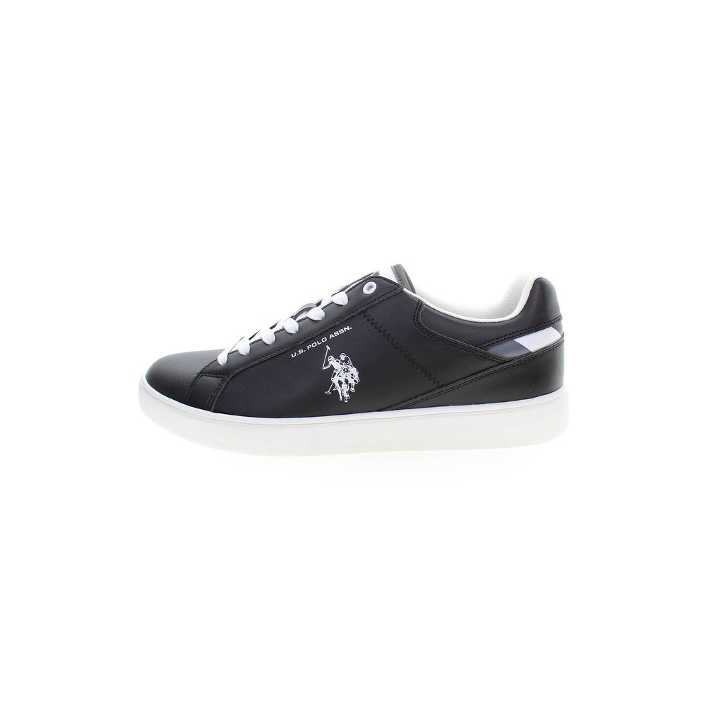 Black Polyester Sneaker