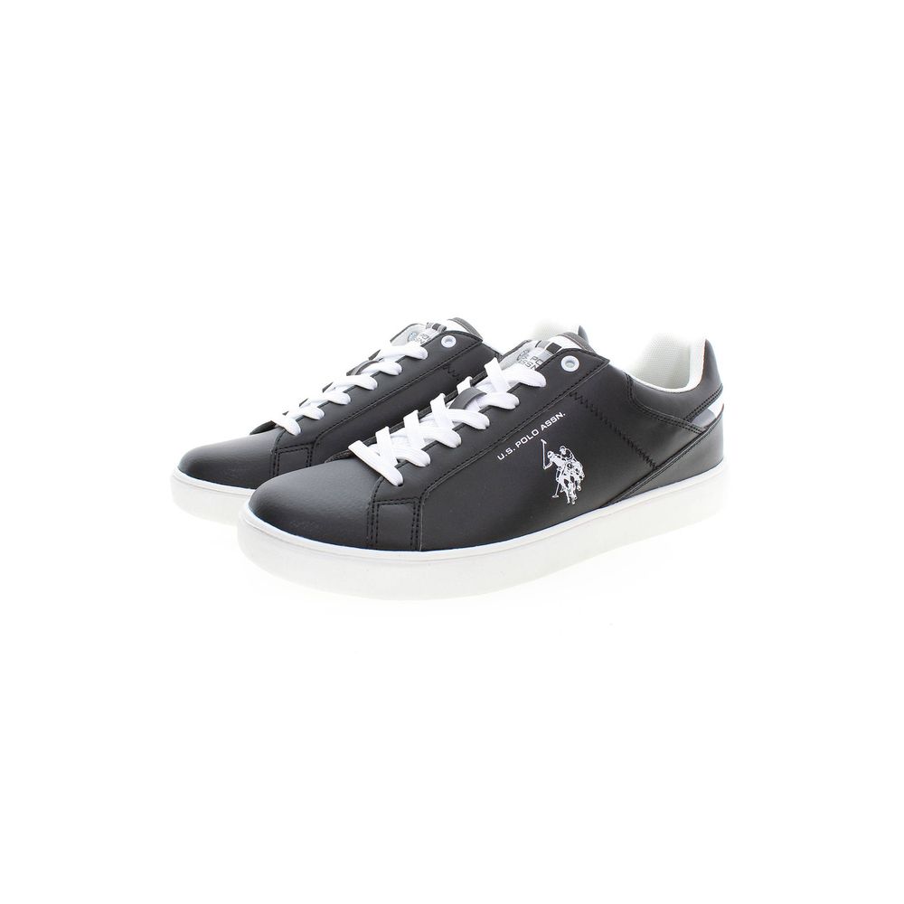 Black Polyester Sneaker