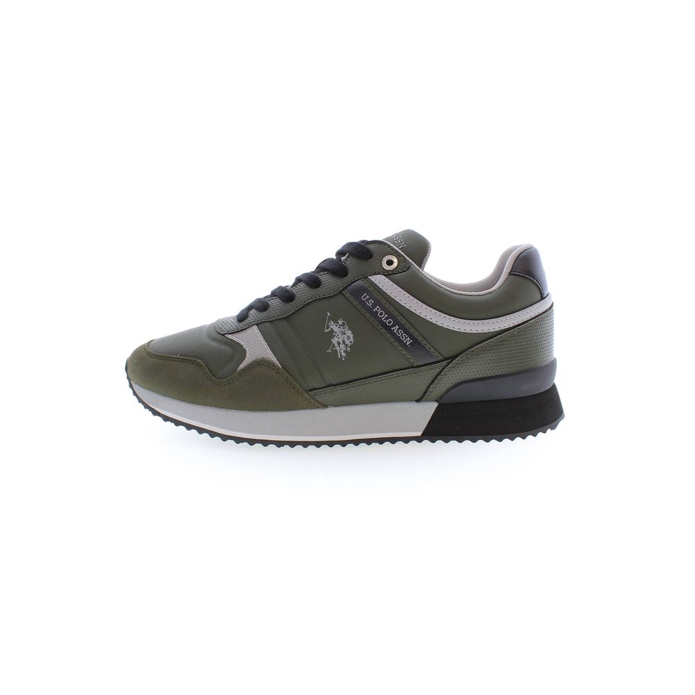 Green Polyester Sneaker