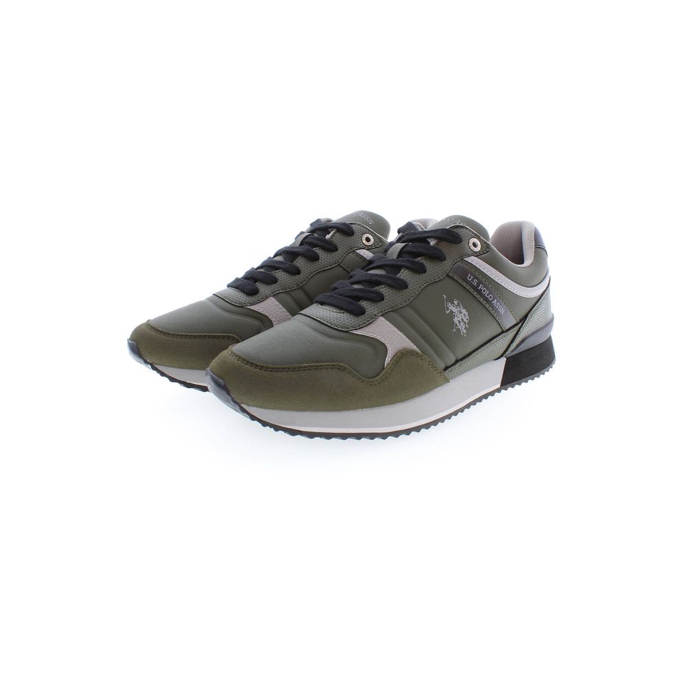 Green Polyester Sneaker