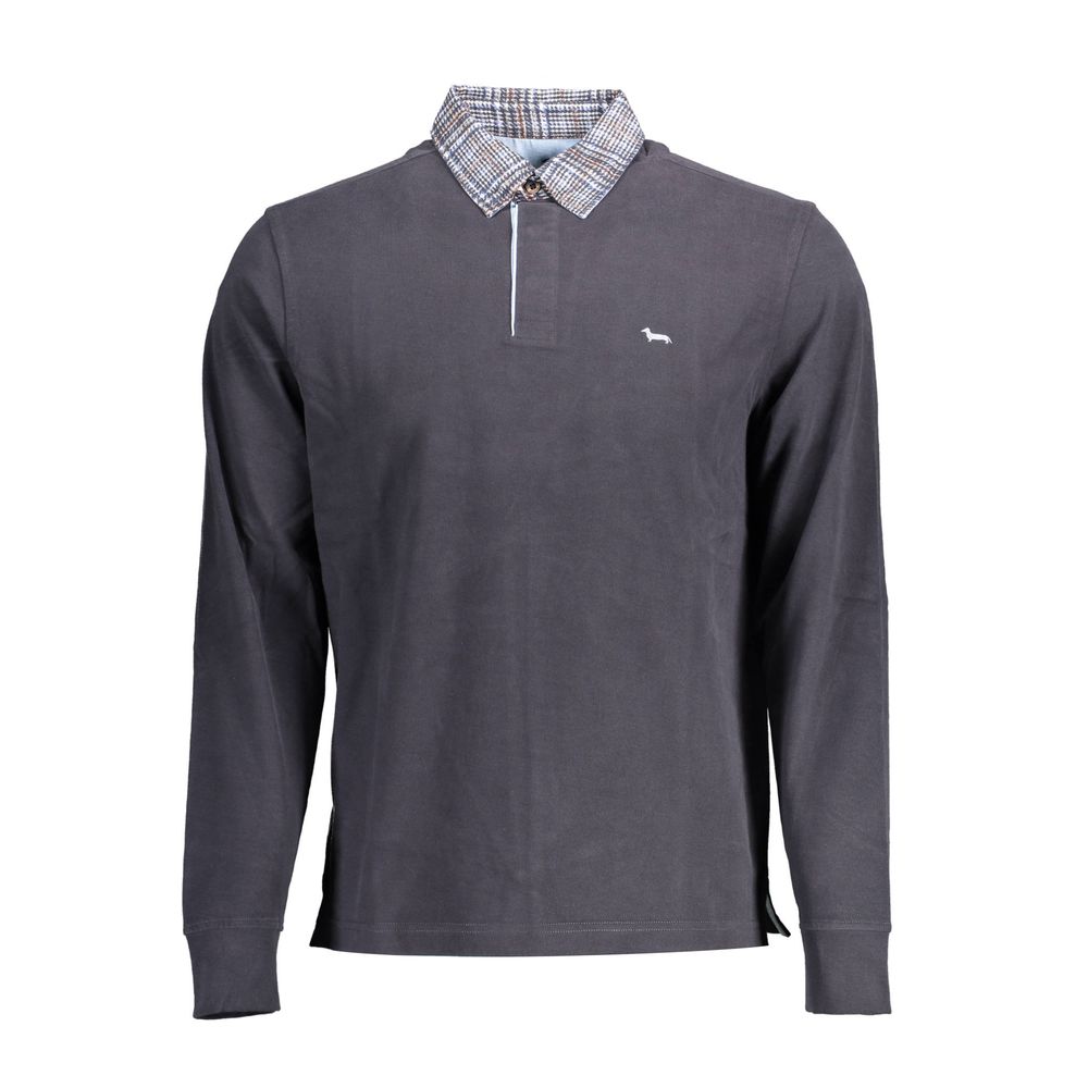 Blue Cotton Polo Shirt